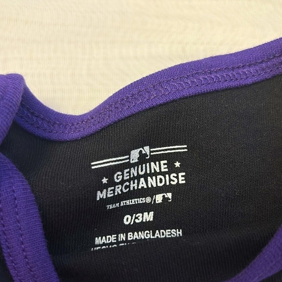 NEW [MLB] Colorado Rockies Girls Growth Stage Set of 4x, Baby 0/3 to 3/6 Months - Picture 6 of 12